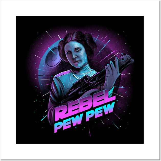 Rebel - Pew Pew Wall Art by Doomcandy